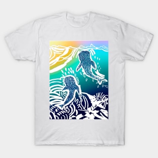 Whale sharks sunset T-Shirt